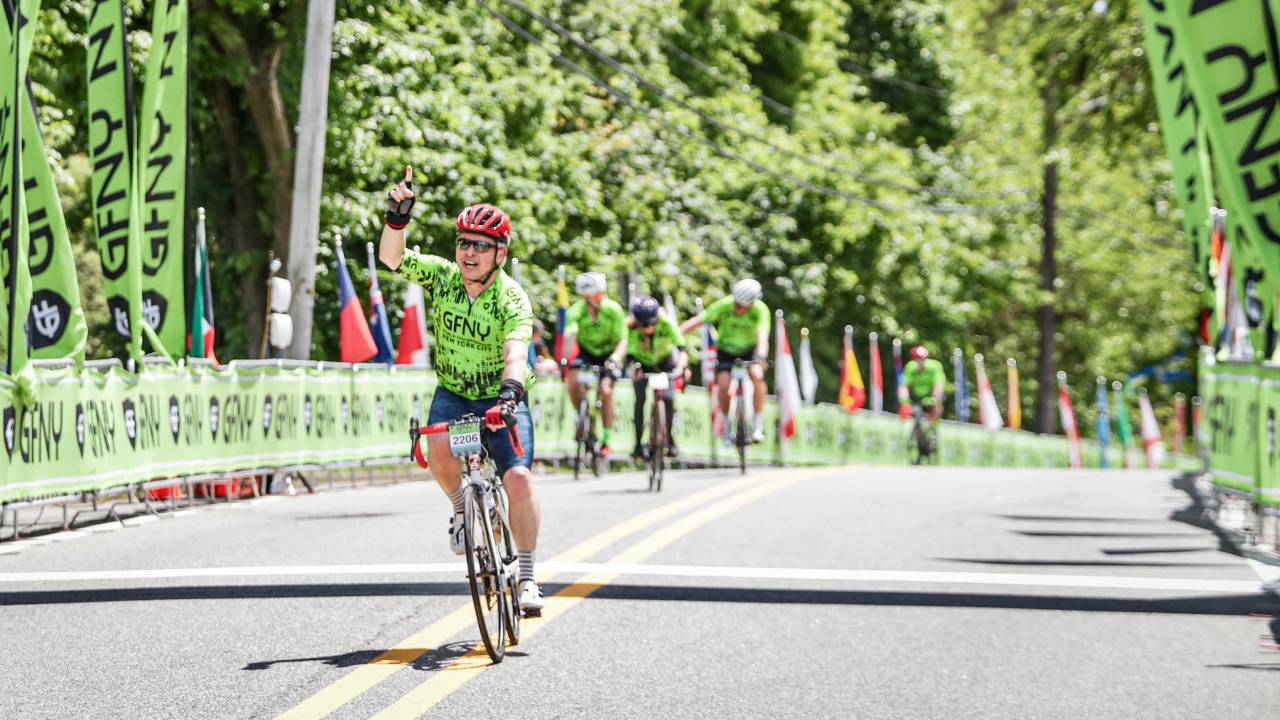 Desio crossing finish line