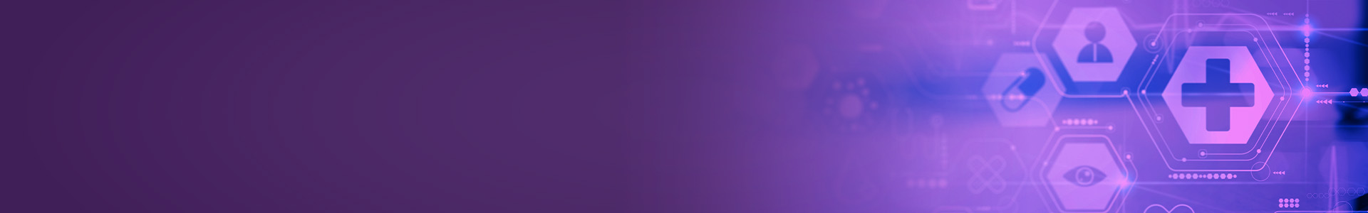 Purple medical background with health icons